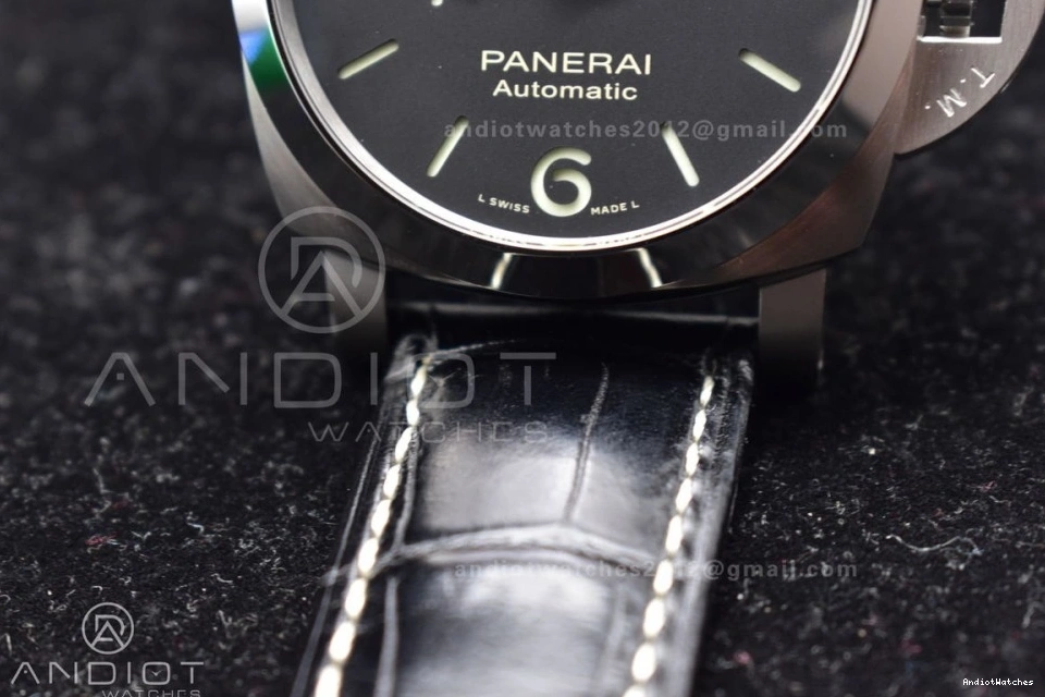 Edition Leather  on Strap Best SportInspired 1:1 VSF 980 Black Black Dial PAM1312 P. 1225
